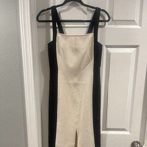 C/MEO Collective elegant long dress black and white size S